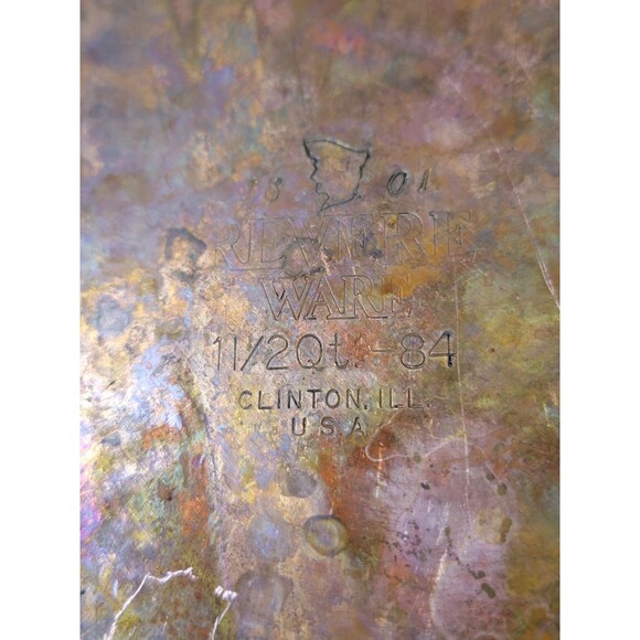 Vintage Revere Ware 1.5 Quart Saucepan Pan Pot Copper Bottom w/ Lid Clinton, IL - Picture 7 of 8